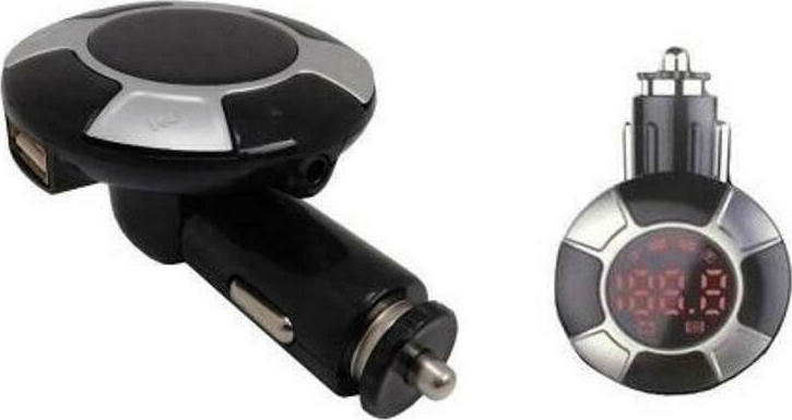 Ασύρματος Πομπός Αυτοκινήτου - Mini Bluetooth MP3 Player & Φορτιστής 1 x USB 2A - Car FM Transmitter